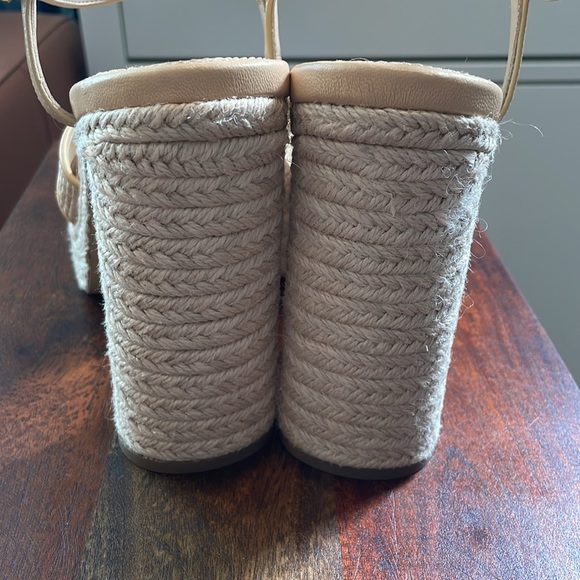 NWOT Coach Talina Tan rafia platform heels - Picture 7 of 12